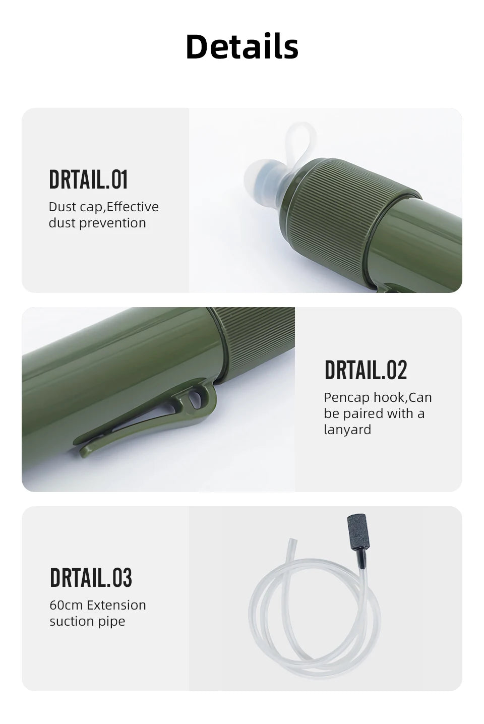 Survival Water Filter Straw