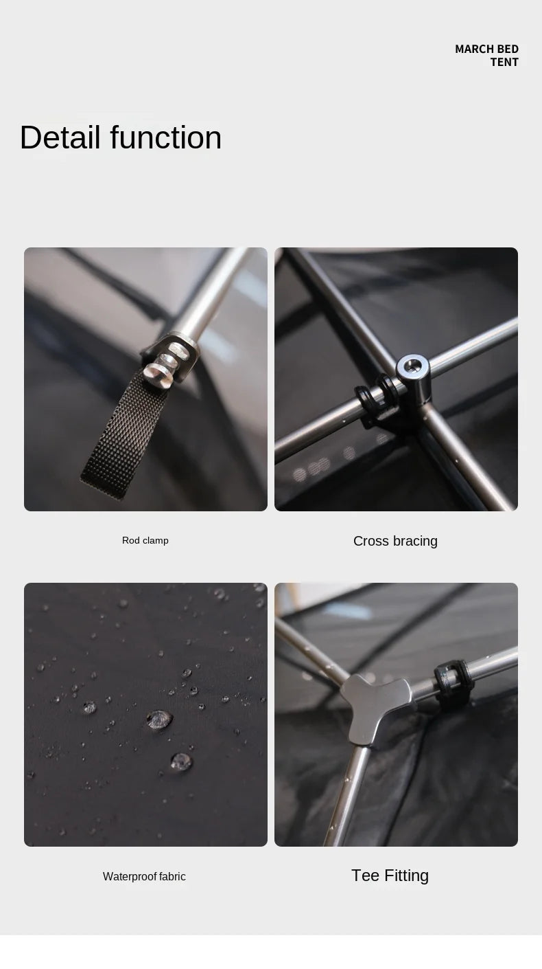 Camping Bed Mesh Inner Tent - 1 Person,