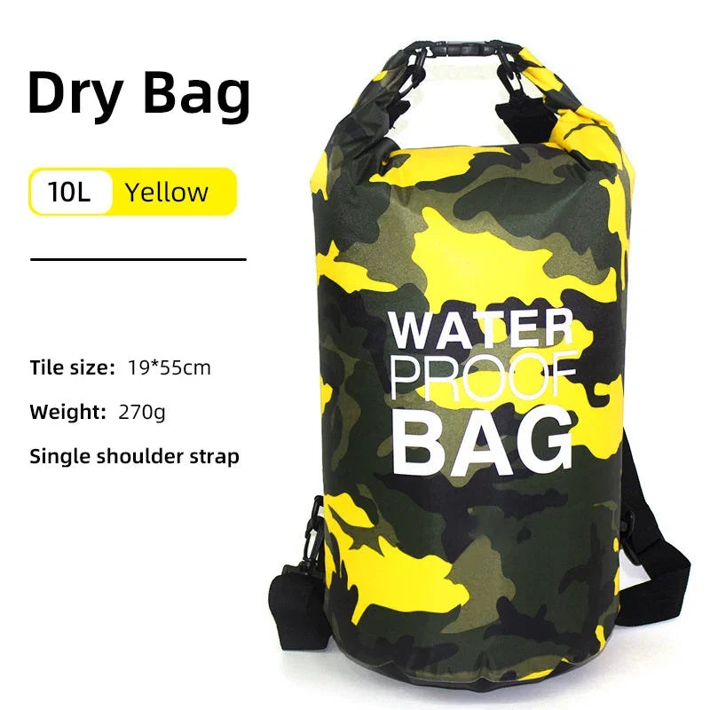 Waterproof Roll-Top Dry Bag — 5L to 30L