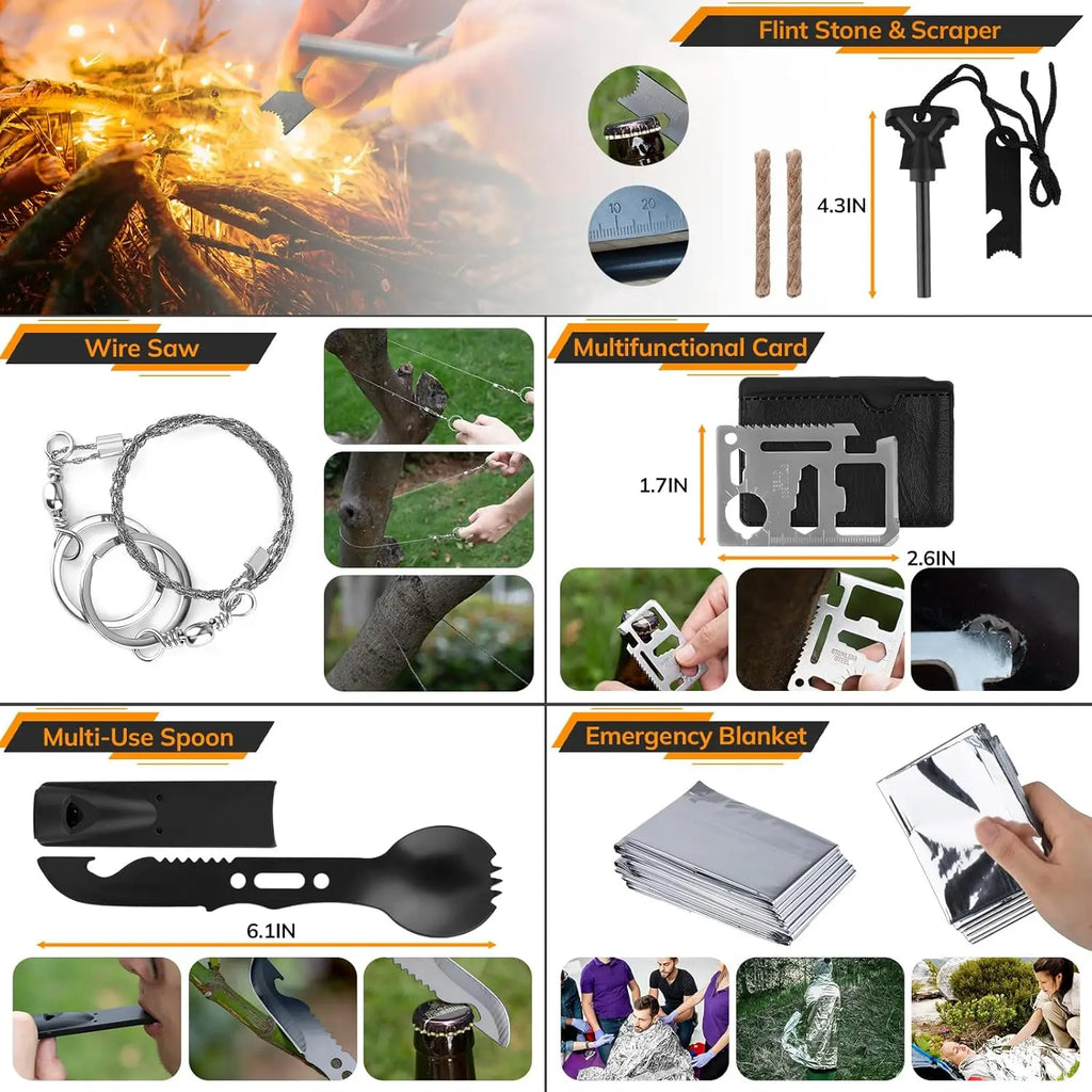250-Piece Survival & First Aid Kit