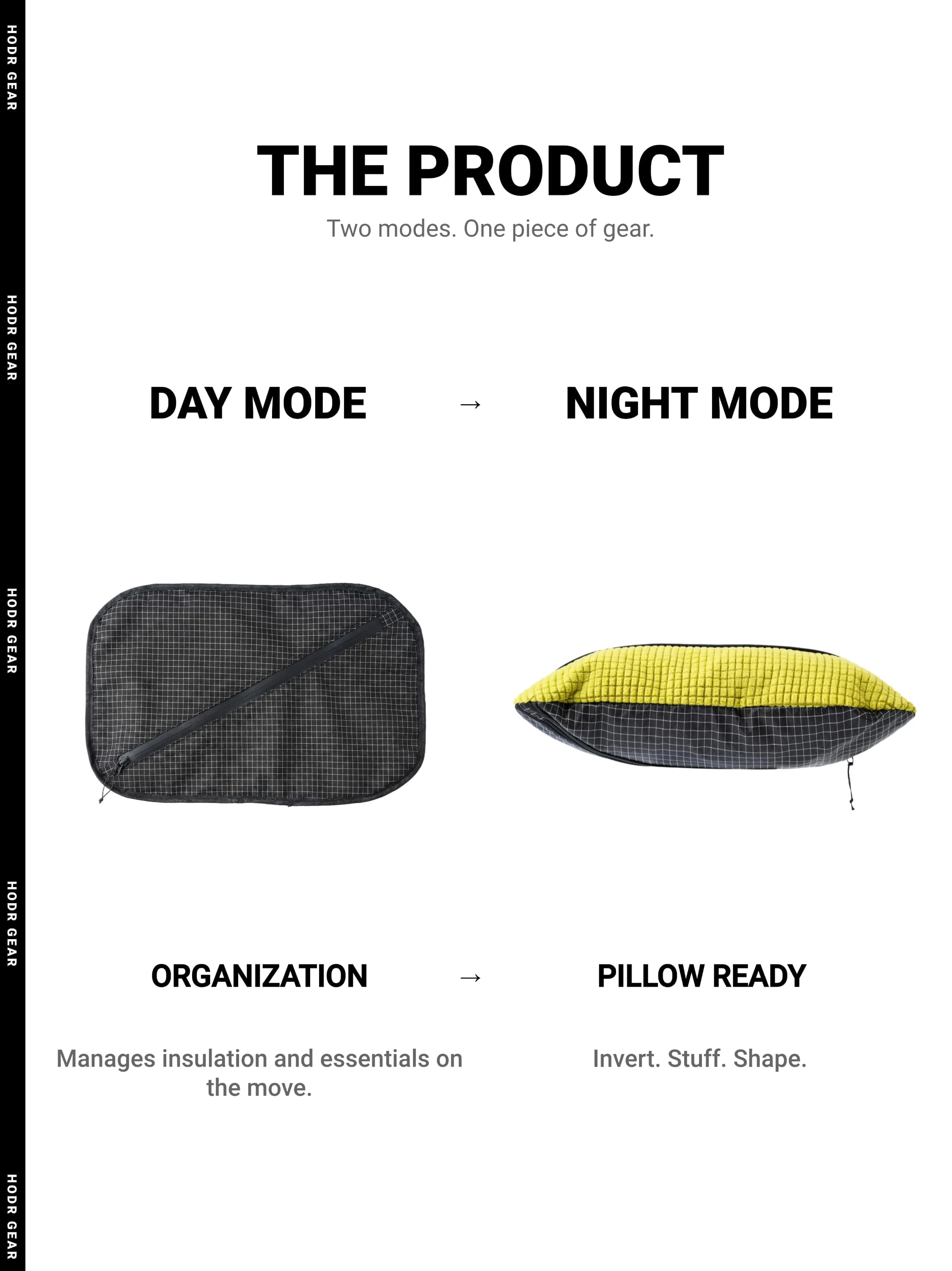 Ultralight Dual-Mode Stuff Sack & Camp Pillow — 60g
