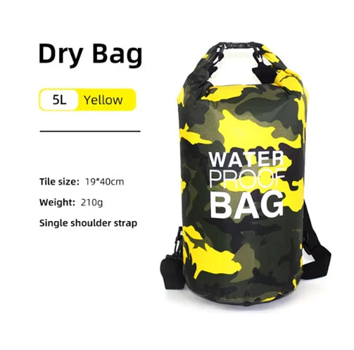 Waterproof Roll-Top Dry Bag — 5L to 30L