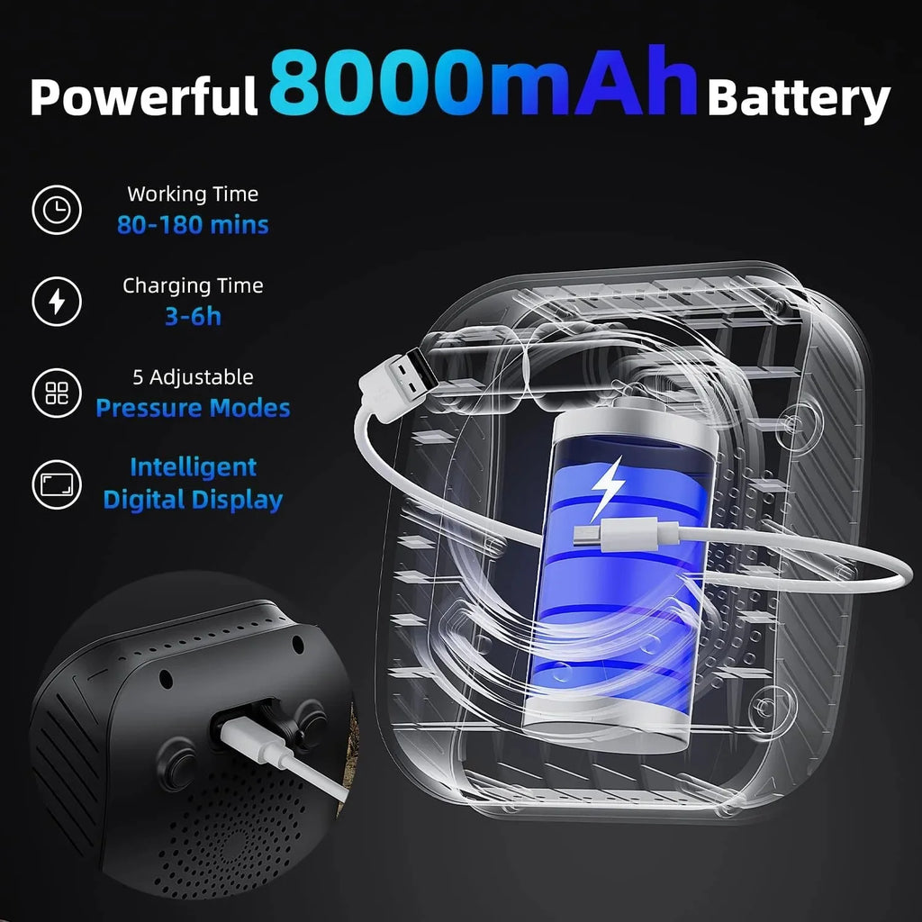 Portable Camp Shower Kit — 8000mAh, 5-Gallon Bucket