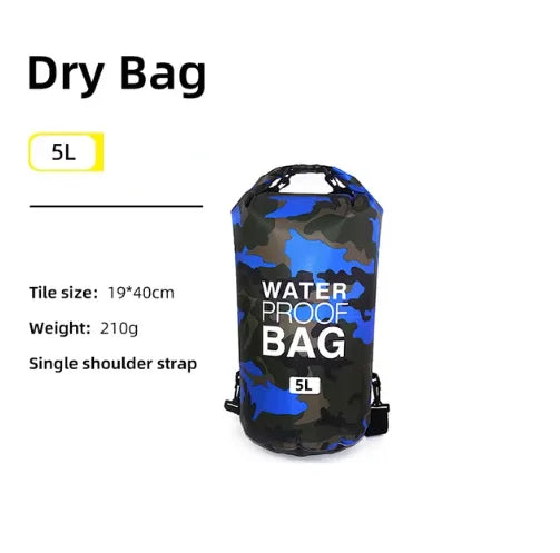 Waterproof Roll-Top Dry Bag — 5L to 30L