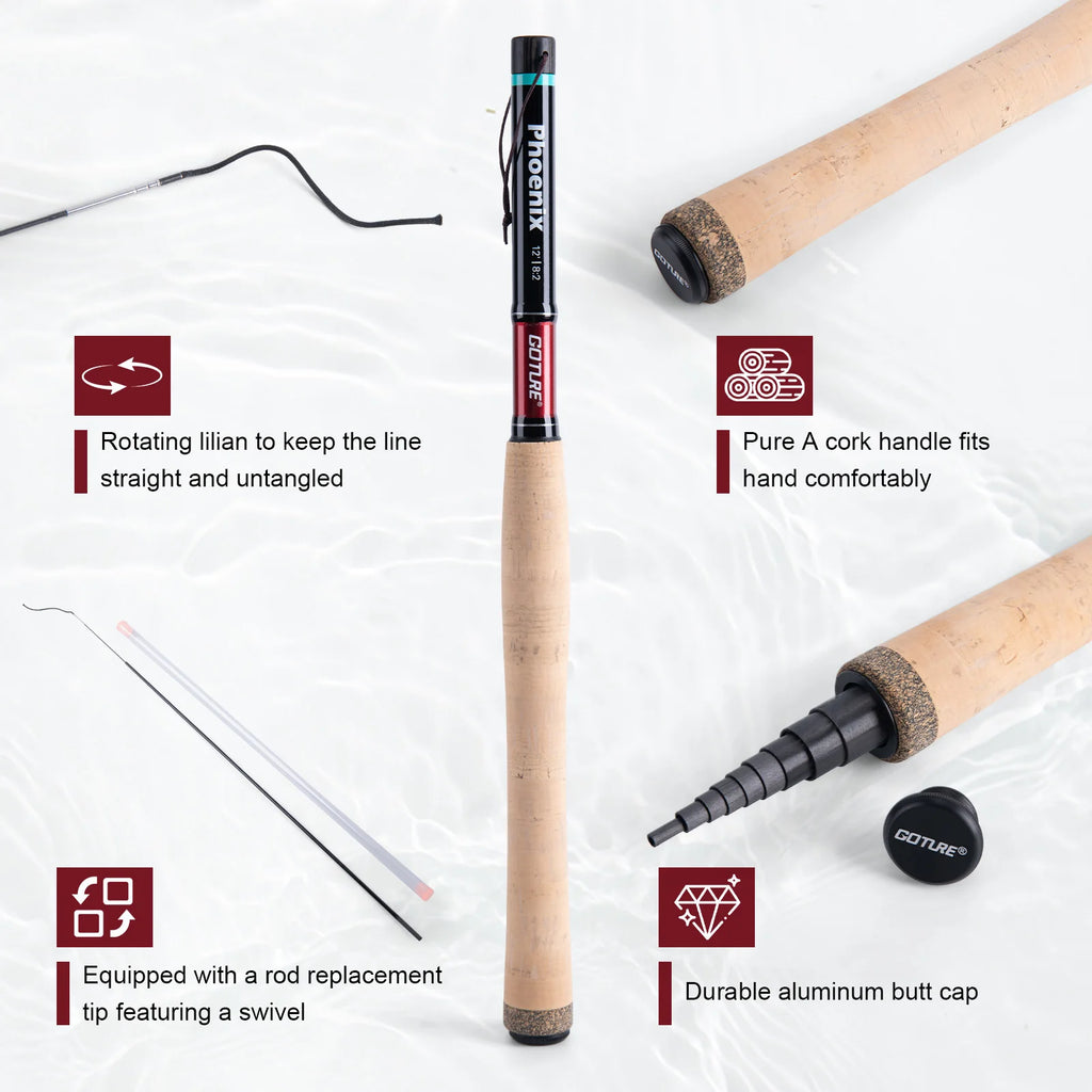 Tenkara Fly Fishing Rod Kit — 12ft Carbon, Complete Set