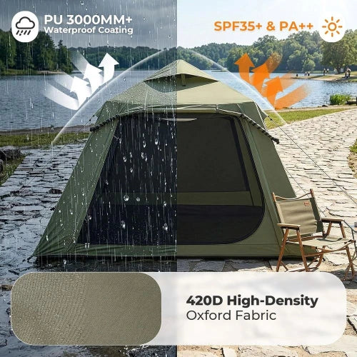Inflatable Tent 4-Person, 4-Season