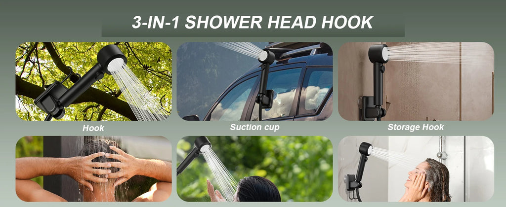 Portable Camp Shower Kit — 8000mAh, 5-Gallon Bucket