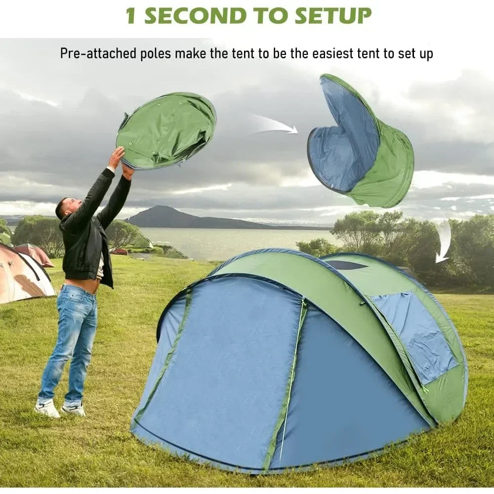 Multi Person Instant Pop-Up Tent with Skylight