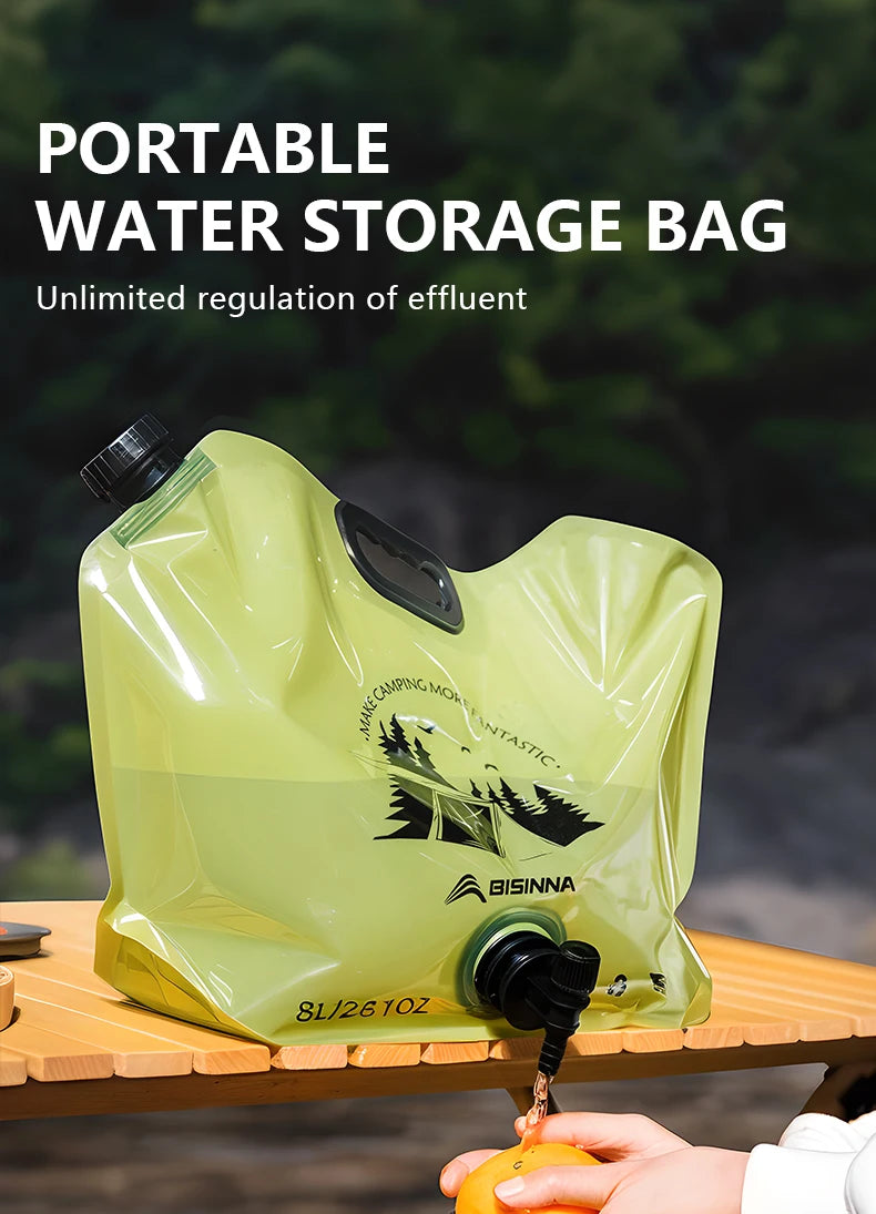 Collapsible Camp Water Storage Bag — 8L