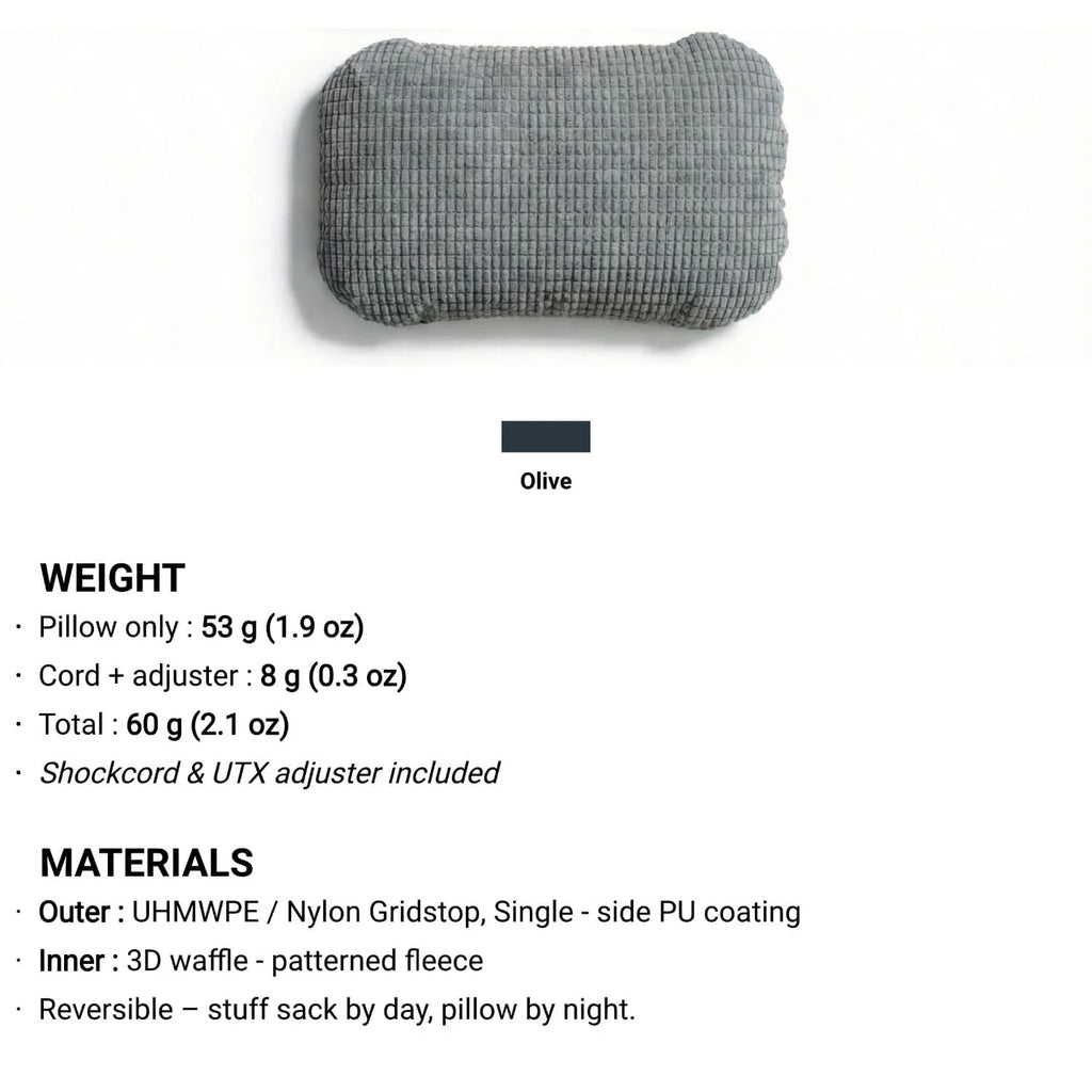 Ultralight Dual-Mode Stuff Sack & Camp Pillow — 60g