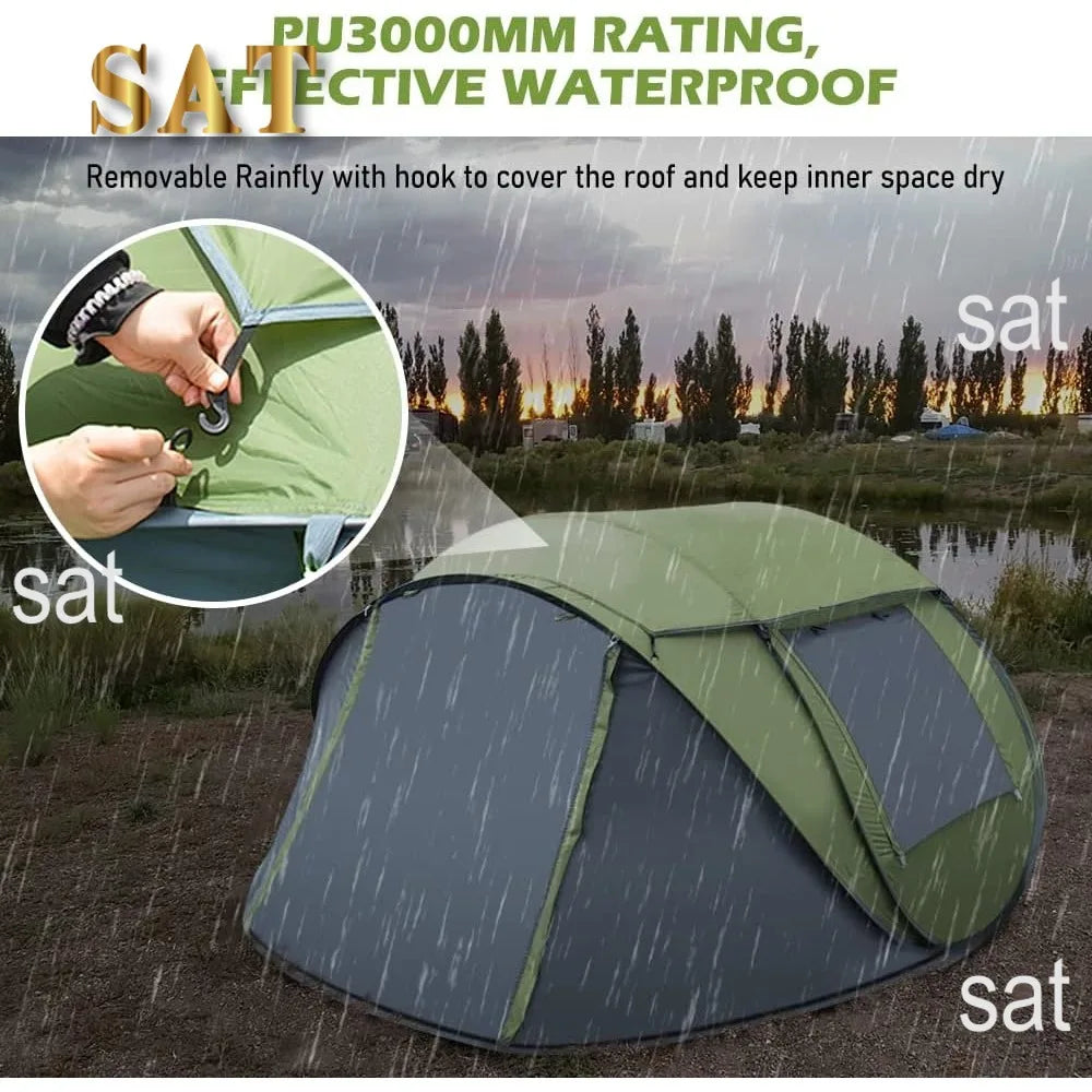 Multi Person Instant Pop-Up Tent with Skylight