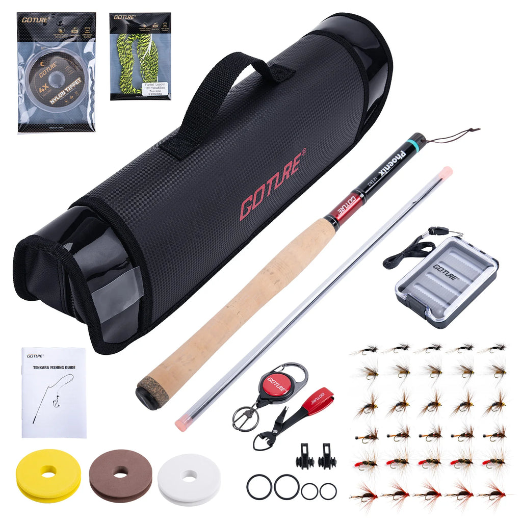 Tenkara Fly Fishing Rod Kit — 12ft Carbon, Complete Set