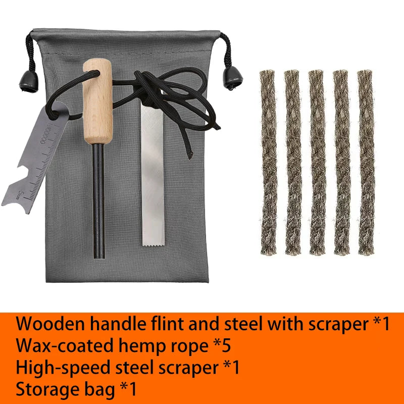 Waterproof Magnesium Flint Fire Starter Set