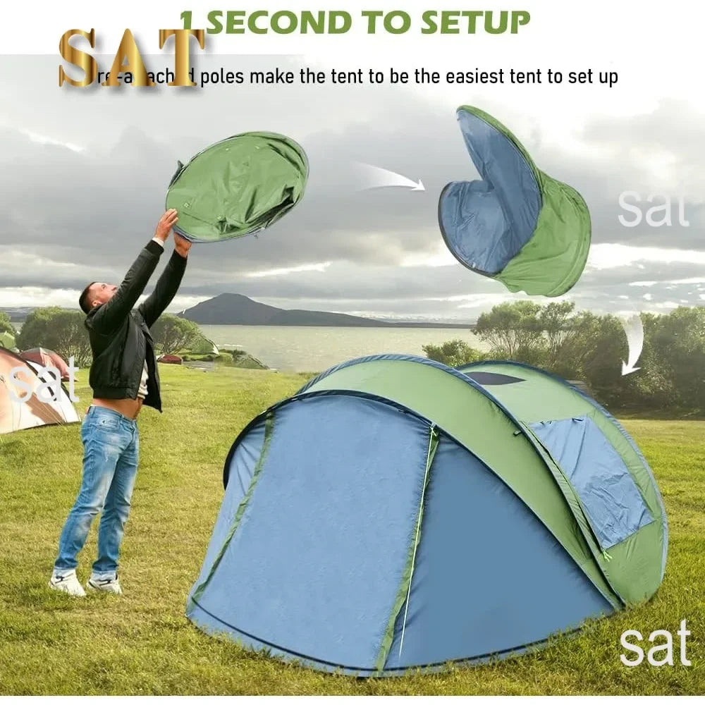 Multi Person Instant Pop-Up Tent with Skylight
