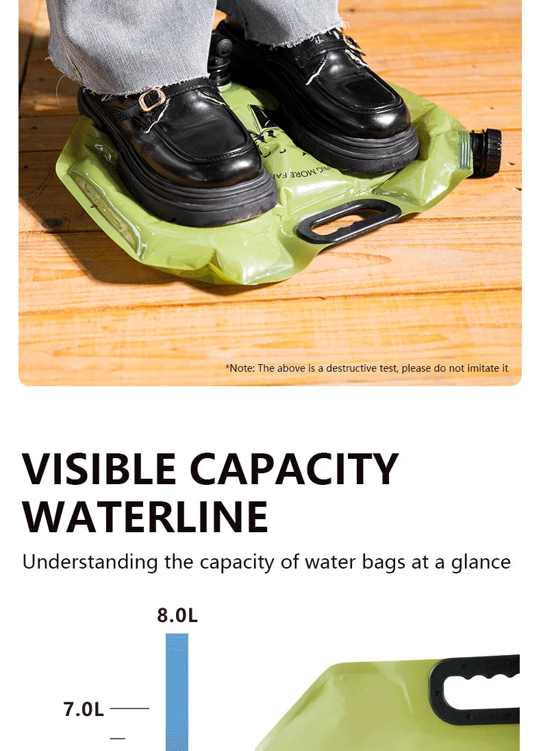 Collapsible Camp Water Storage Bag — 8L