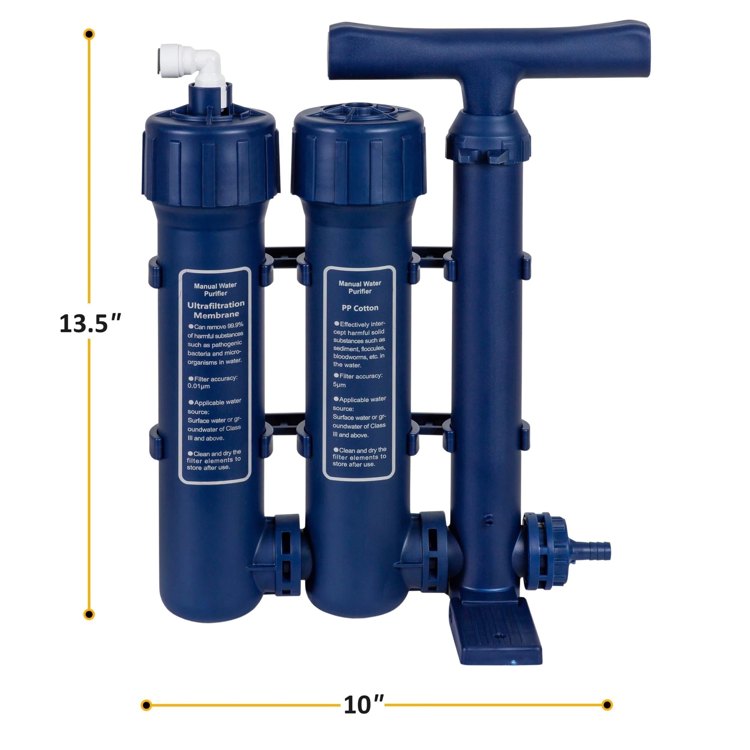 Military-Grade Hand Pump Water Filter