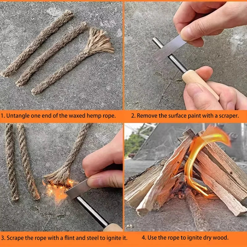 Waterproof Magnesium Flint Fire Starter Set