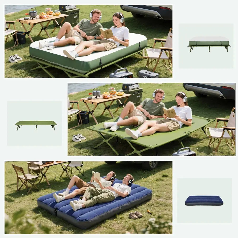 4-in-1 Camping Tent Cot & Matteres