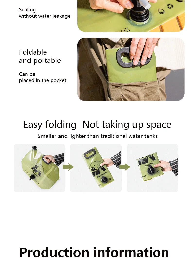 Collapsible Camp Water Storage Bag — 8L