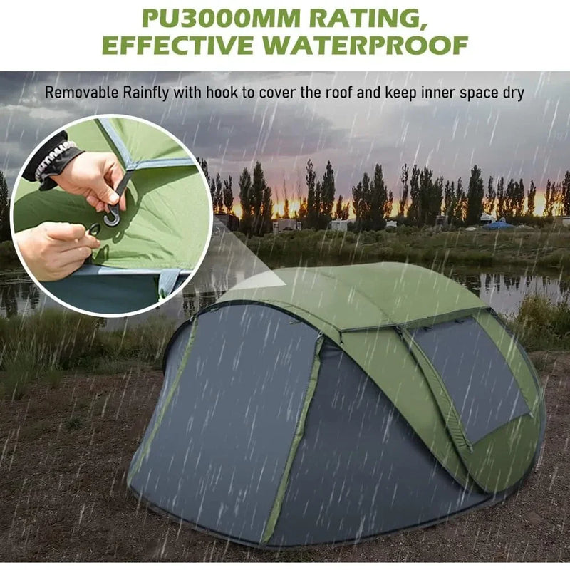 Multi Person Instant Pop-Up Tent with Skylight