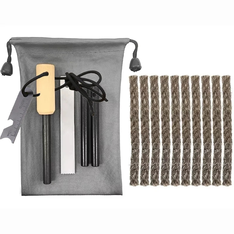 Waterproof Magnesium Flint Fire Starter Set