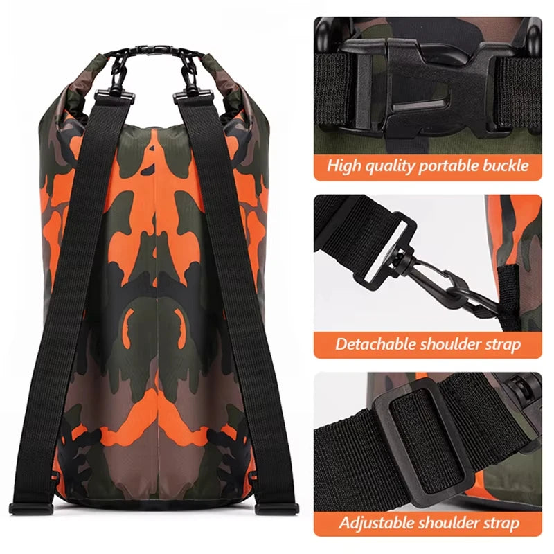 Waterproof Roll-Top Dry Bag — 5L to 30L