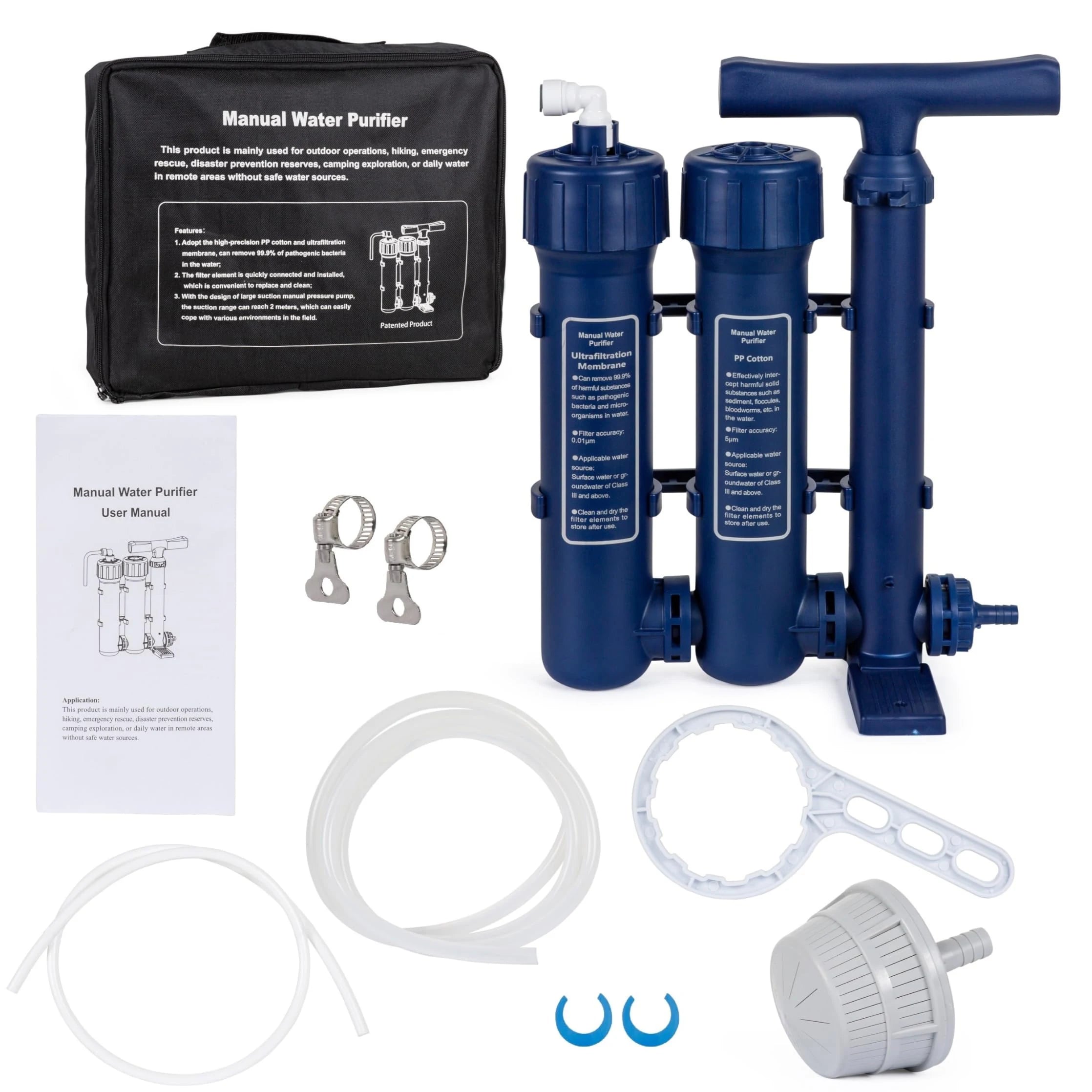 Military-Grade Hand Pump Water Filter