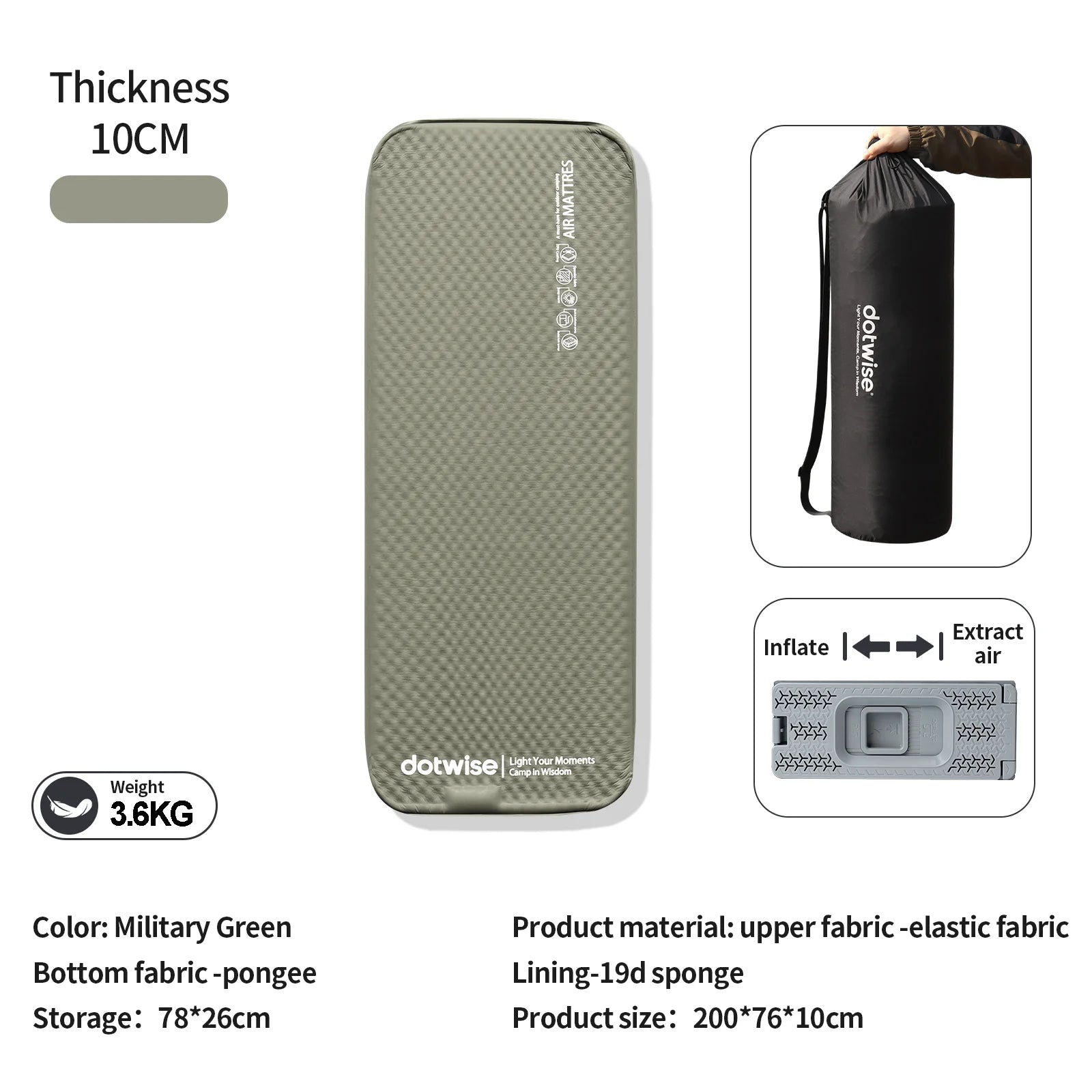 Self-inflating Camping Mattress