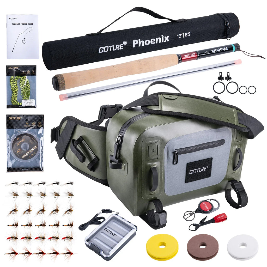 Tenkara Fly Fishing Rod Kit — 12ft Carbon, Complete Set