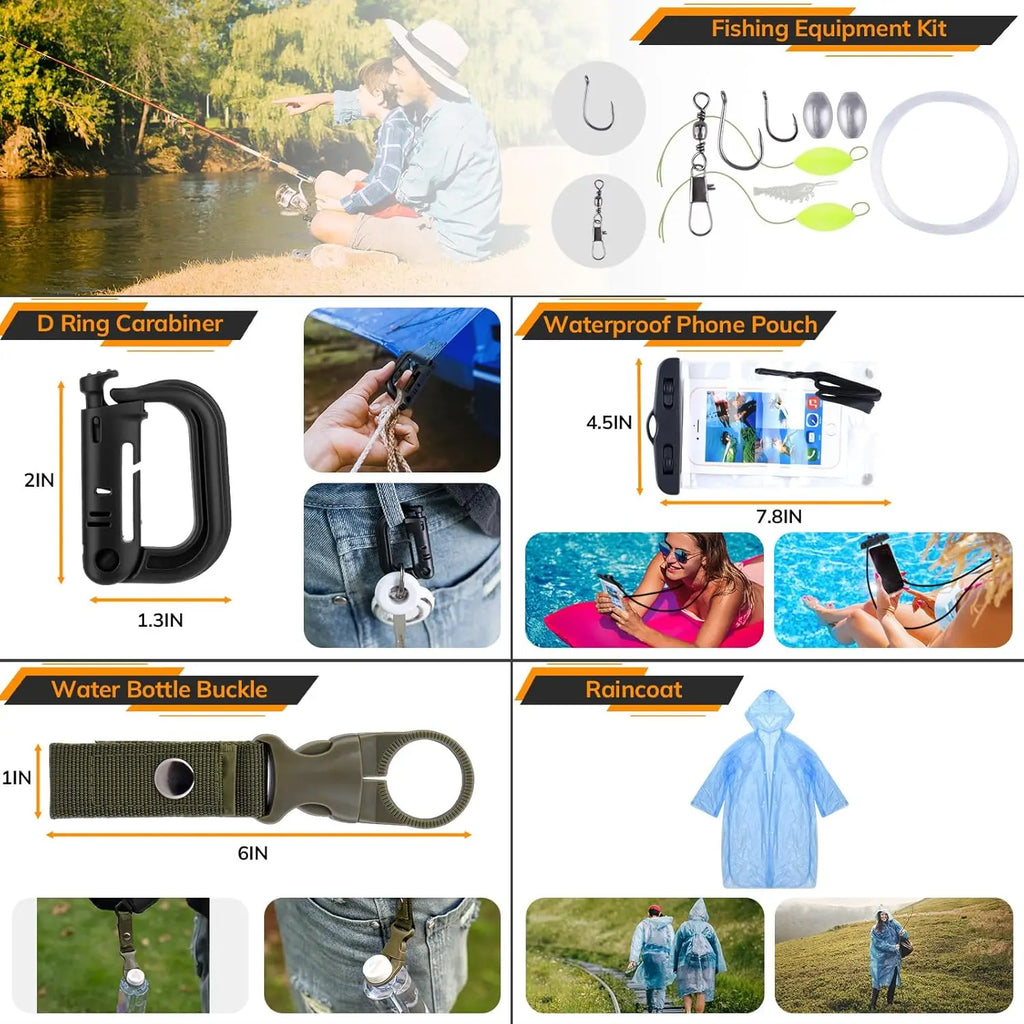 250-Piece Survival & First Aid Kit