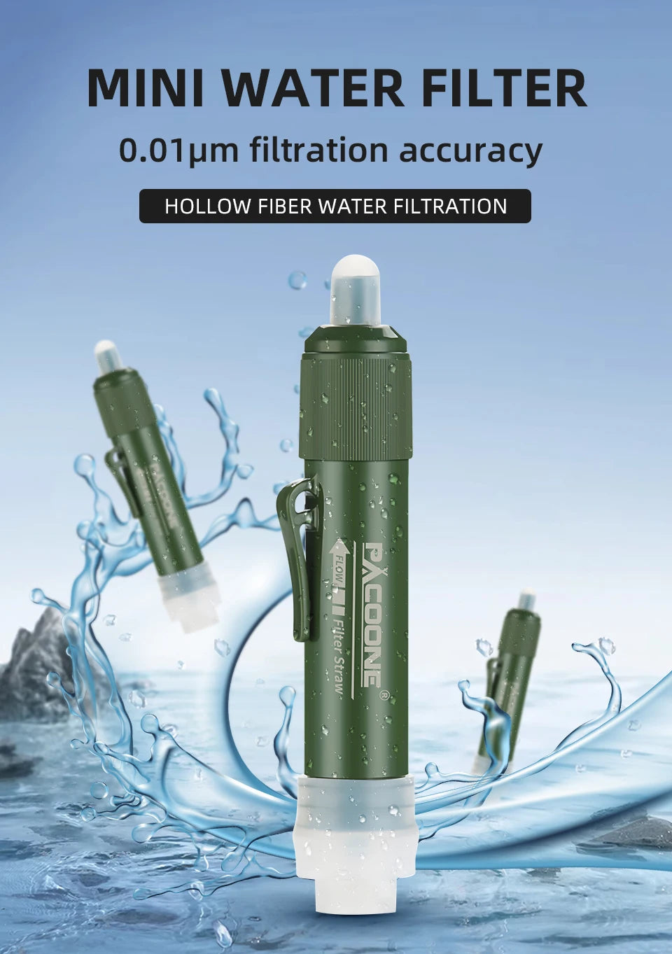 Survival Water Filter Straw